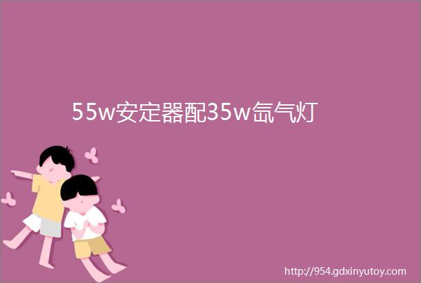 55w安定器配35w氙气灯